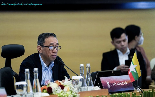 Myanmar Delegation participates in the ASEAN Senior Officials’ Meeting (SOM)  (3 September 2023)