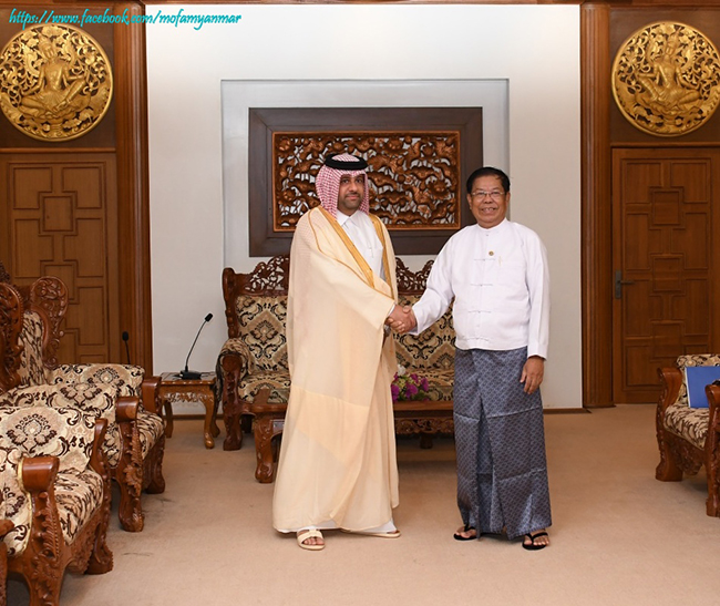 Deputy Prime Minister and Union Minister for Foreign Affairs receives the Chargé d’affairés of Qatar (20 September 2023)