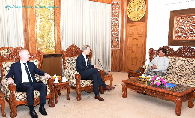 Deputy Prime Minister and Union Minister for Foreign Affairs receives Mr. Carl Johan Orrenius Skau, Deputy Executive Director and Chief Operating Officer of World Food Programme (WFP) (12 March 2024)