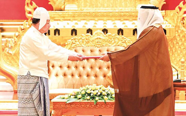 Myanmar and the United Arab Emirates enhanced cooperation in tourism, trade, and other sectors between Myanmar and the UAE (12 June 2024)