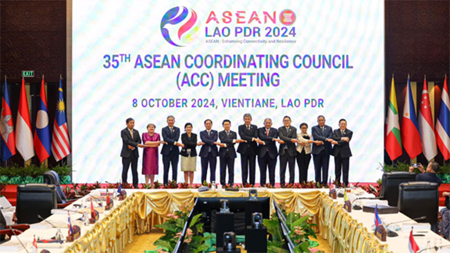 Permanent Secretary of the Ministry of Foreign Affairs attends the ASEAN Foreign Ministers’ Meeting and Related Meetings (8 October 2024, Vientiane)