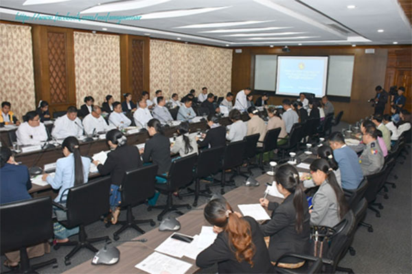 Meeting on “Initiative for ASEAN Integration-IAI Annual Review Meeting” held at the Ministry of Foreign Affairs (21-1-2025, Nay Pyi Taw)