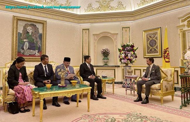 Deputy Prime Minister and Union Minister for Foreign Affairs U Than Swe paid official visit to Brunei Darussalam  (23 -1- 2025, Bandar Seri Begawan)